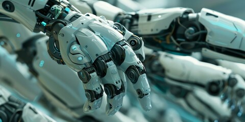 AI Generated: Exploring the Photorealistic Multitude of Robot Hands in Electronic Control