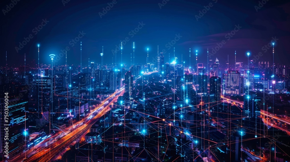 Poster depict how 5g and iot are revolutionizing public safety, offering real-time data and improved respon
