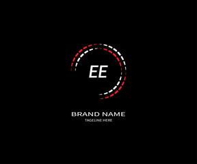 EE letter logo design. EE creative initiDGals letter logo concept. EE icon design. EE