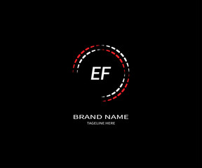 Fototapeta na wymiar EF letter logo design. EF creative initiDGals letter logo concept. EF icon design. EF