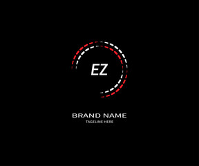  EZ letter logo design. EZ creative initiDGals letter logo concept. EZ icon design. EZ