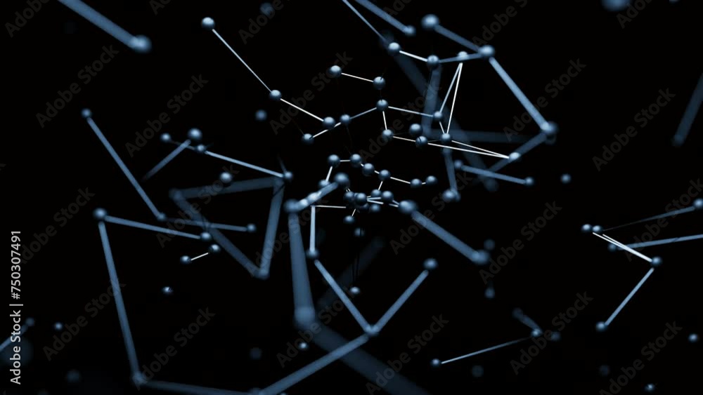 Poster network connection data structure. design. information technology, big data visualization.