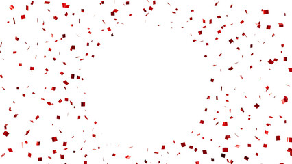 Red Hot Victory: Capture the excitement of victory with this 3D scene. A cascade of red confetti fills the air, signifying triumph, prosperity, and the joy of a major win