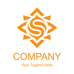 logo design, S letter like Sun