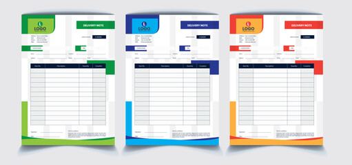 Delivery Notepad Design 