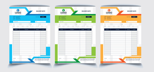 Delivery Notepad Design 