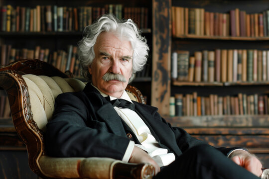 Portrait of Mark Twain