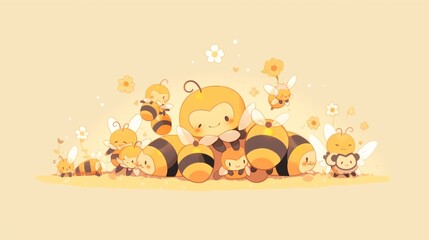 可愛いミツバチ、キャラクター4