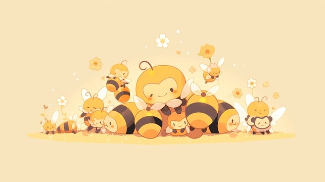 可愛いミツバチ、キャラクター4