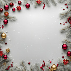 christmas background with balls