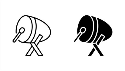 bedug icon set or logo isolated sign symbol vector illustration on white background