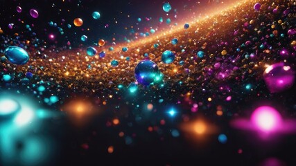 Abstract Christmas background, Colorful particle background, glowing particle background, neon glowing particles wallpaper,