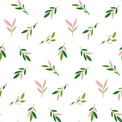Cute Easter Seamless Pattern with transparent background