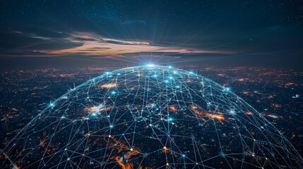 Consider the environmental implications of expanding 5G networks, focusing on sustainability and energy efficiency in telecommunications - obrazy, fototapety, plakaty