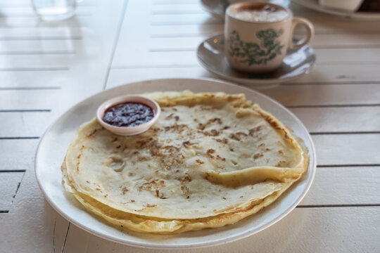 Lempeng, a traditional Malay pancake. Usually eaten during breakfast or tea.