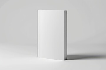 blank white book cover for mockup. isolated background . Generative AI