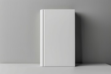 blank white book cover for mockup. isolated background . Generative AI - obrazy, fototapety, plakaty