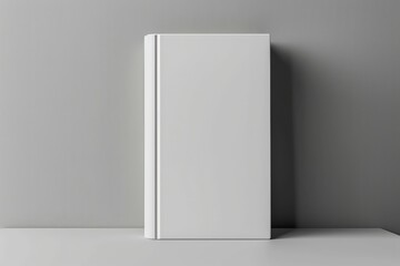 blank white book cover for mockup. isolated background . Generative AI