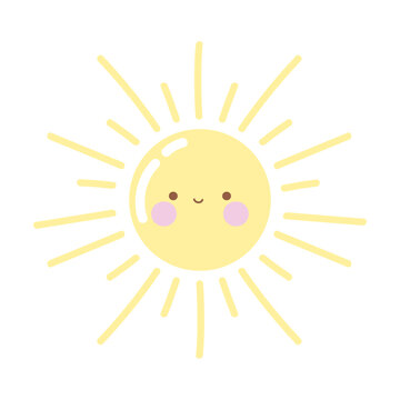 sun cute cartoon