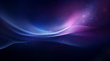 Fototapeta na wymiar Against a digital canvas, a modern banner design emerges with a dark blue and purple gradient background, enhanced by delicate glowing highlights.