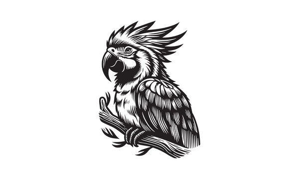 parrot vector image