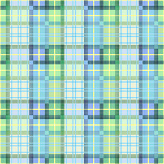 Complicated Tartan Plaid Bright fabric textile vector seamless pattern.
