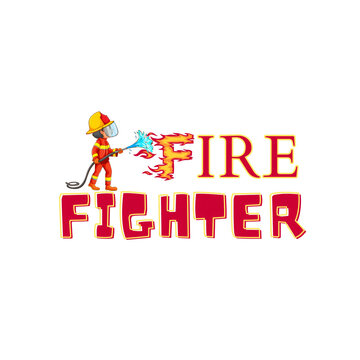 Fire fighter t-shirt design 