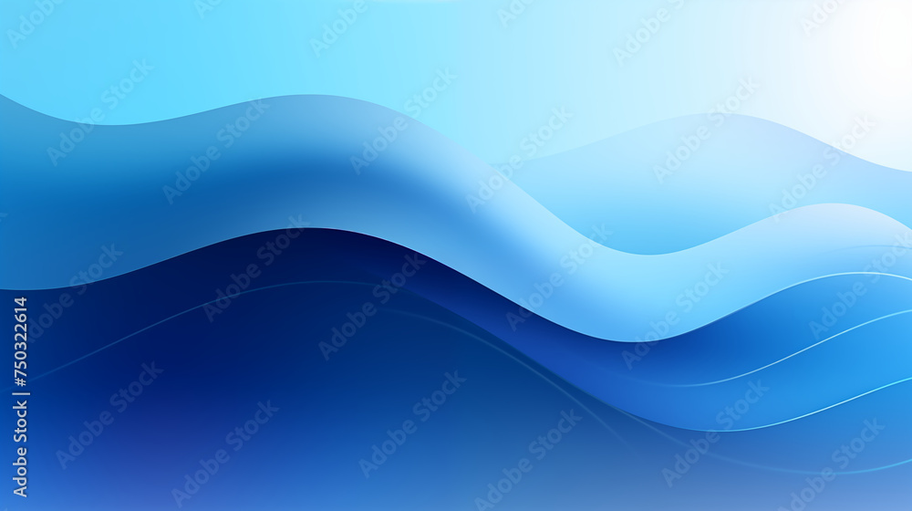Aufkleber a sleek and modern banner design with a gradient background transitioning from light blue rays to a 