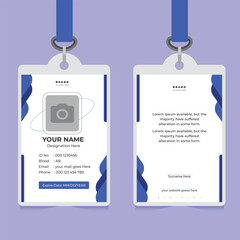 Modern and creative company employee id card design