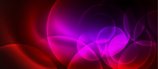 Neon magic light design. Vector Illustration For Wallpaper, Banner, Background, Card, Book Illustration, landing page