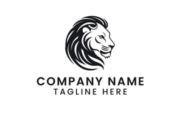 lion head logo Minimal Vector Logo Design Tshirt Sublimation Illustration design