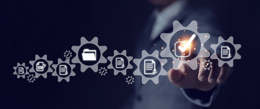 Online Document Approval Concept Document management for fast electronic document approval and reduced costs and time savings.