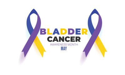Bladder Cancer awareness month. background, banner, card, poster, template. Vector illustration.