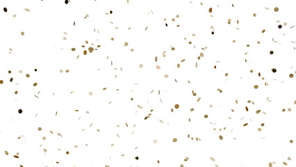 Glittering Celebration: Capture the essence of a memorable event with this 3D artwork. Golden confetti gracefully descends, adding a touch of sparkle and joy to any celebration.