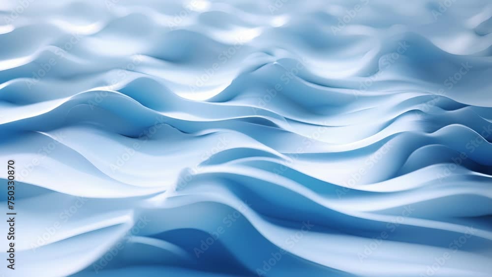 Poster texture of fabric with gentle rippling waves resembling a calm ocean surface.