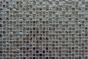 Fototapeta premium Black small marble tile texture background..