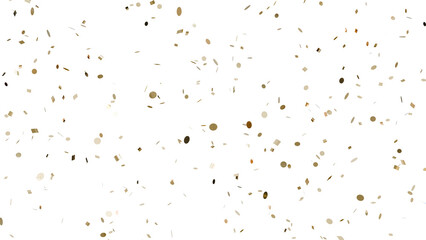 Ethereal Celebration: Witness a celestial spectacle in this 3D artwork. Golden confetti rains down like shimmering stars, adding a touch of elegance and wonder to any celebratory design
