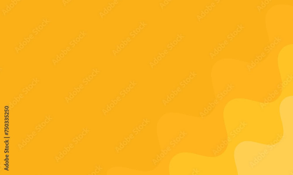 Poster abstract liquid orange and yellow template banner with gradient background with vector design