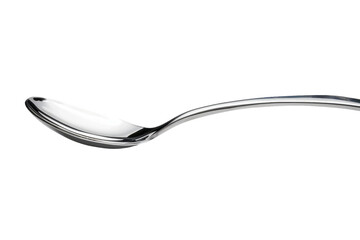 Stainless Steel Spoon Isolated on Transparent Background
