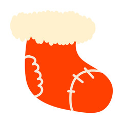 Cute Christmas Sock Illustration