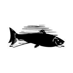 Salmon fish silhouette