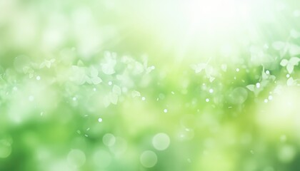 Obraz premium spring light green blur background