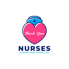 Thank you Nurse. International nurses day banner template