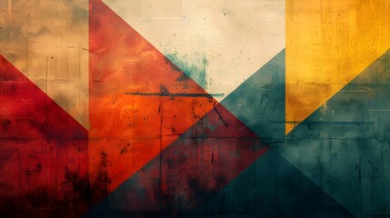 Colorful Abstract Figures: Geometric Art