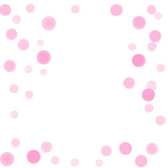 ピンク色の水玉模様の背景