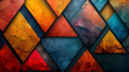 Vibrant Geometric Patterns: Colorful Backgrounds
