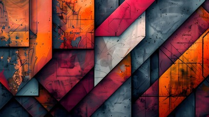 Colorful Geometric Wallpaper: Art and Design
