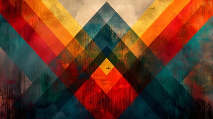 Colorful Geometric Canvas: Abstract Design