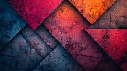 Abstract Color Play: Geometric Elegance