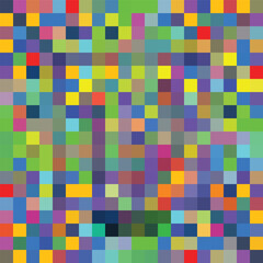 Colorful pixelated backdrop